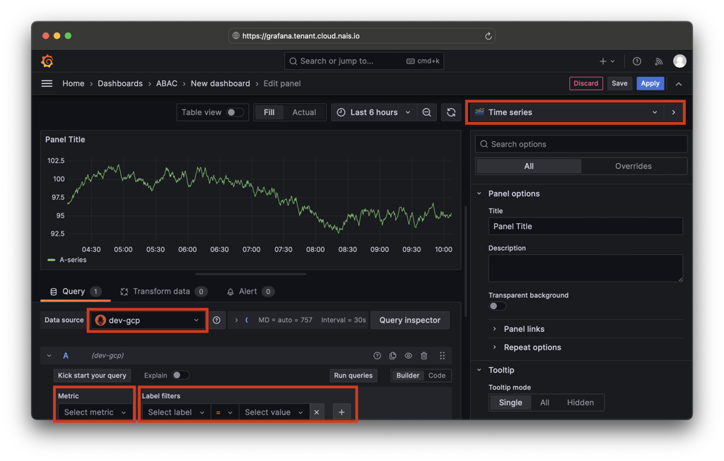 Grafana new dashboard